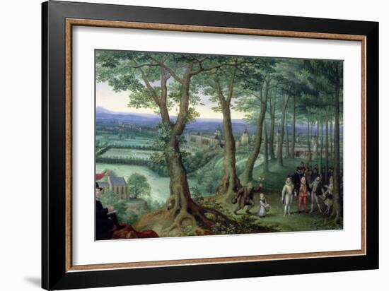 Archduke Matthias with His Retinue-Lucas van Valckenborch-Framed Giclee Print