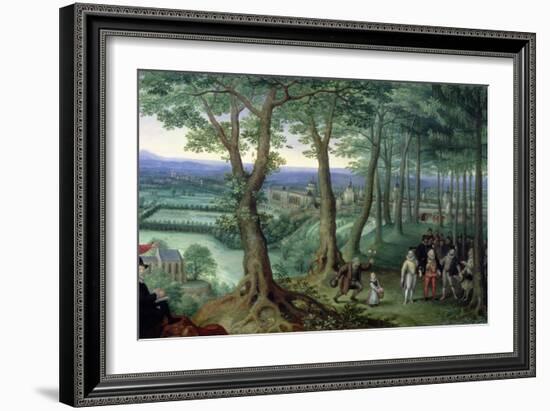 Archduke Matthias with His Retinue-Lucas van Valckenborch-Framed Giclee Print