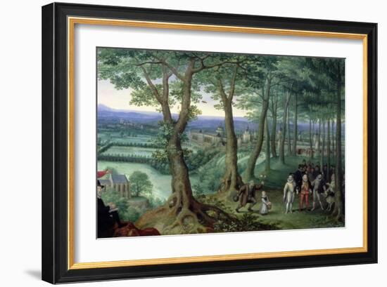 Archduke Matthias with His Retinue-Lucas van Valckenborch-Framed Giclee Print