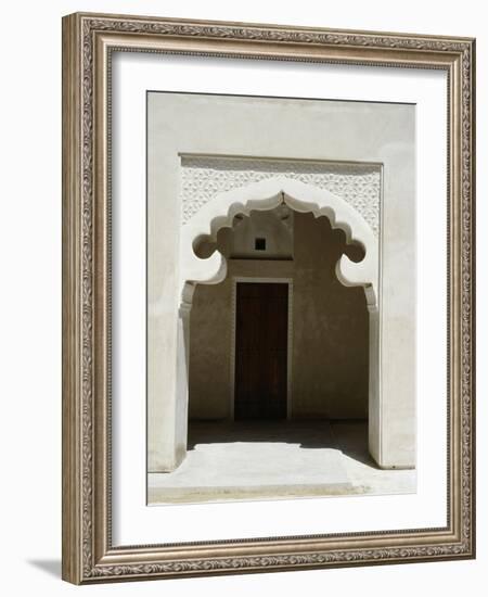 Arched entrance way of a Madrasah or Koranic school, Dubai-Werner Forman-Framed Giclee Print