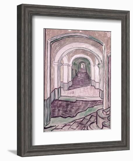 Arched Hallway-Vincent van Gogh-Framed Giclee Print