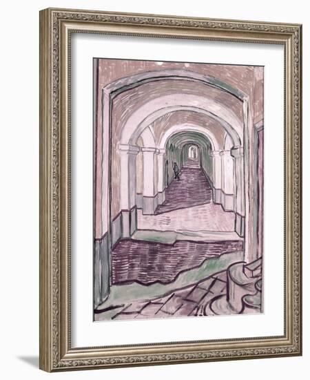 Arched Hallway-Vincent van Gogh-Framed Giclee Print