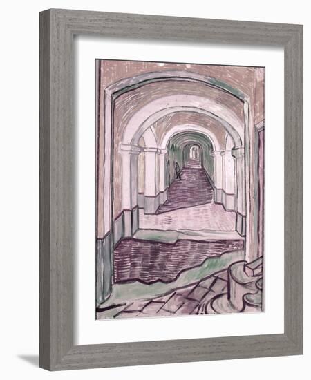 Arched Hallway-Vincent van Gogh-Framed Giclee Print