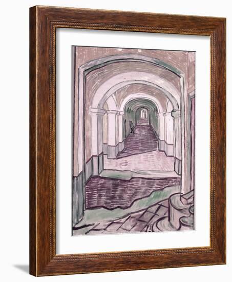 Arched Hallway-Vincent van Gogh-Framed Giclee Print