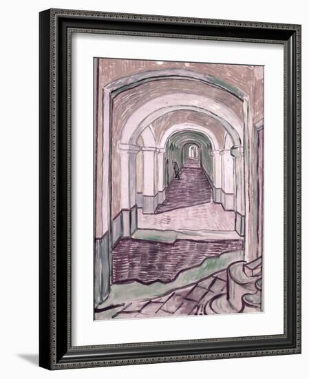 Arched Hallway-Vincent van Gogh-Framed Giclee Print