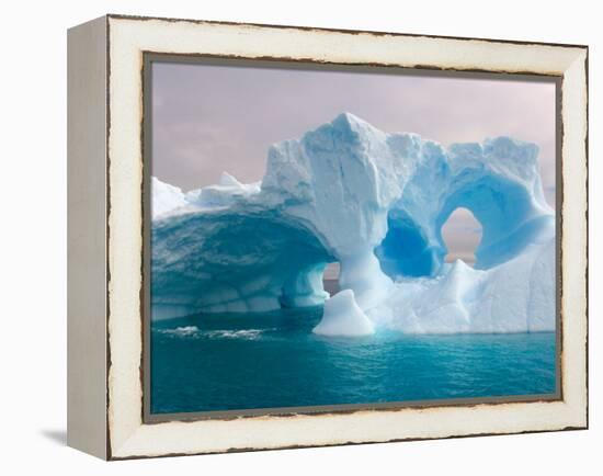 Arched Iceberg, Western Antarctic Peninsula, Antarctica-Steve Kazlowski-Framed Premier Image Canvas