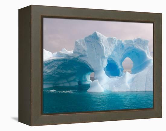 Arched Iceberg, Western Antarctic Peninsula, Antarctica-Steve Kazlowski-Framed Premier Image Canvas