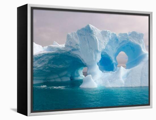 Arched Iceberg, Western Antarctic Peninsula, Antarctica-Steve Kazlowski-Framed Premier Image Canvas