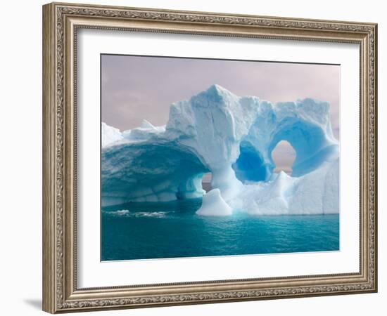 Arched Iceberg, Western Antarctic Peninsula, Antarctica-Steve Kazlowski-Framed Photographic Print