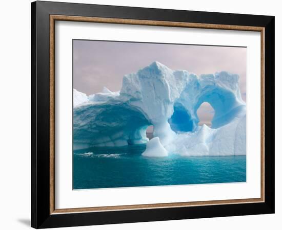 Arched Iceberg, Western Antarctic Peninsula, Antarctica-Steve Kazlowski-Framed Photographic Print