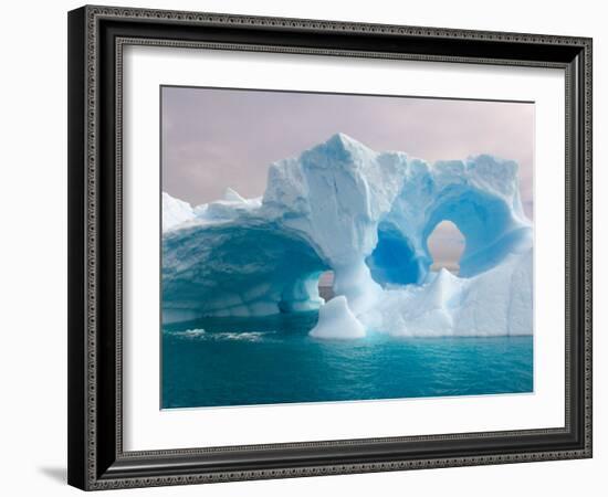 Arched Iceberg, Western Antarctic Peninsula, Antarctica-Steve Kazlowski-Framed Photographic Print