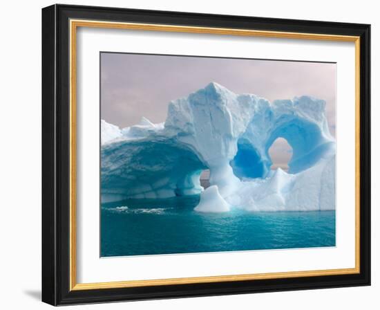 Arched Iceberg, Western Antarctic Peninsula, Antarctica-Steve Kazlowski-Framed Photographic Print