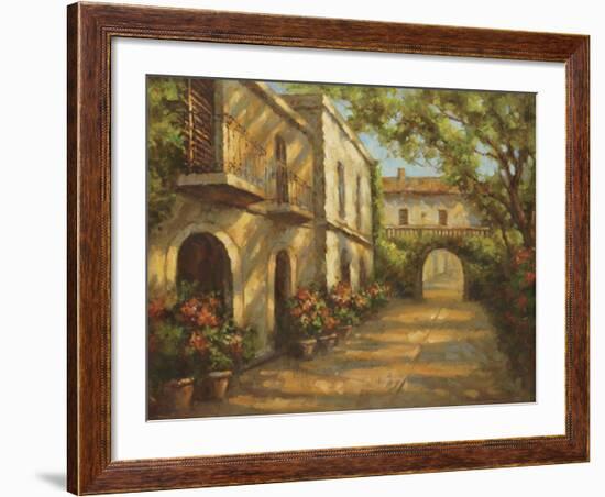 Arched Passageway-Enrique Bolo-Framed Art Print