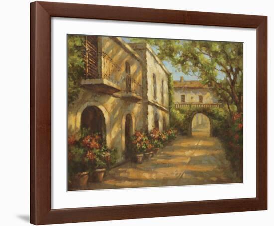 Arched Passageway-Enrique Bolo-Framed Art Print