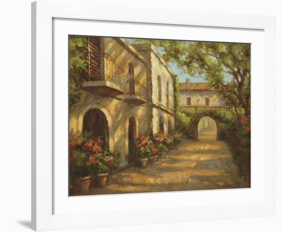 Arched Passageway-Enrique Bolo-Framed Art Print