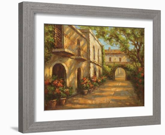 Arched Passageway-Enrique Bolo-Framed Art Print