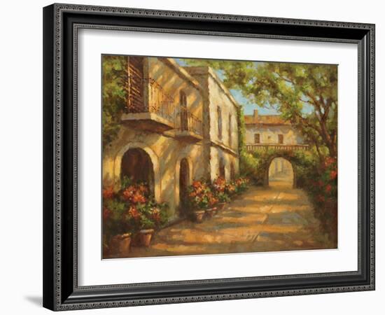 Arched Passageway-Enrique Bolo-Framed Art Print