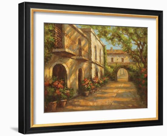 Arched Passageway-Enrique Bolo-Framed Art Print