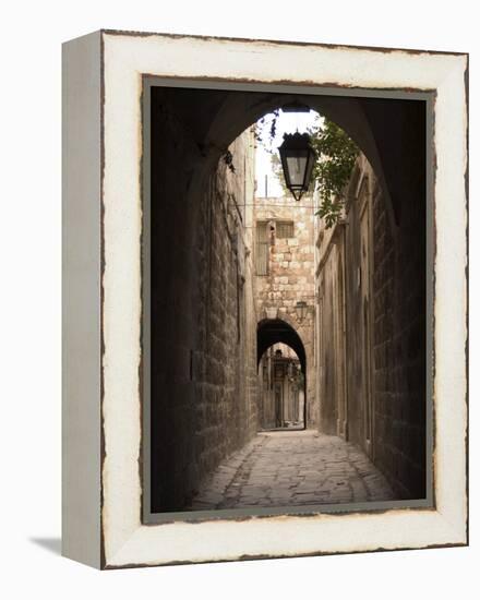 Arched Streets of Old Town Al-Jdeida, Aleppo (Haleb), Syria, Middle East-Christian Kober-Framed Premier Image Canvas