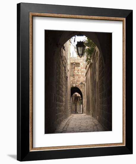 Arched Streets of Old Town Al-Jdeida, Aleppo (Haleb), Syria, Middle East-Christian Kober-Framed Photographic Print