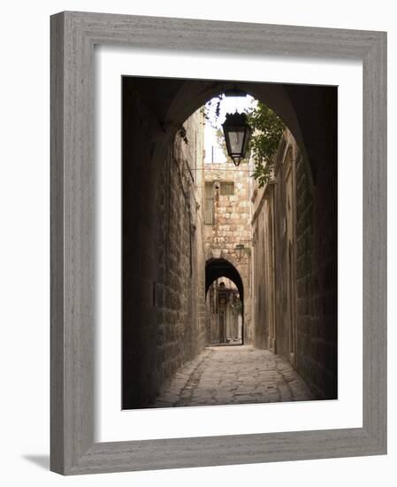 Arched Streets of Old Town Al-Jdeida, Aleppo (Haleb), Syria, Middle East-Christian Kober-Framed Photographic Print