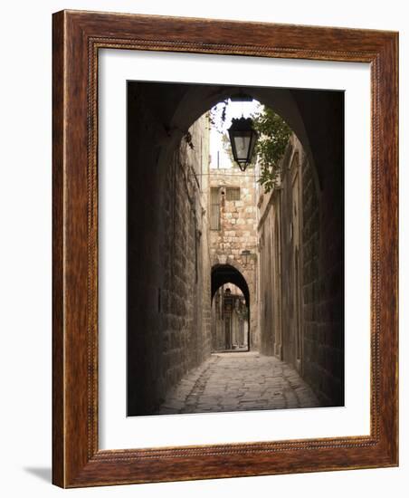 Arched Streets of Old Town Al-Jdeida, Aleppo (Haleb), Syria, Middle East-Christian Kober-Framed Photographic Print