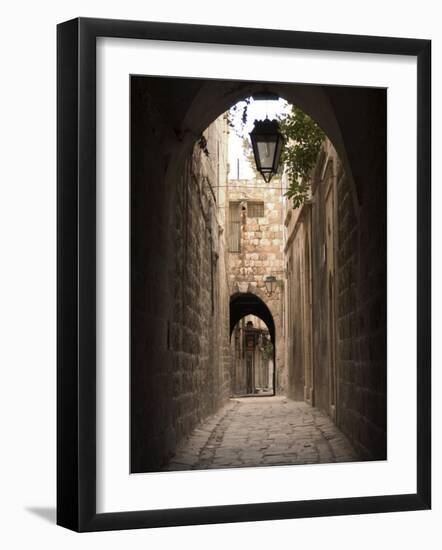 Arched Streets of Old Town Al-Jdeida, Aleppo (Haleb), Syria, Middle East-Christian Kober-Framed Photographic Print