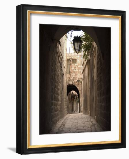 Arched Streets of Old Town Al-Jdeida, Aleppo (Haleb), Syria, Middle East-Christian Kober-Framed Photographic Print