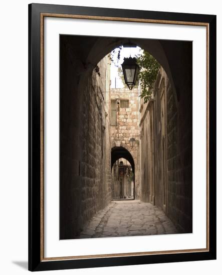 Arched Streets of Old Town Al-Jdeida, Aleppo (Haleb), Syria, Middle East-Christian Kober-Framed Photographic Print