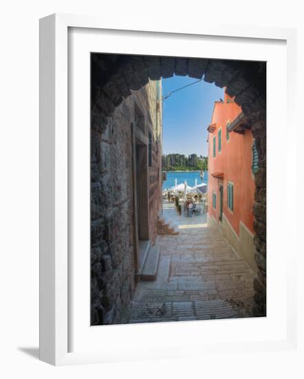 Arched Walkway, Adriatic Sea, Rovigno, Croatia-Adam Jones-Framed Photographic Print