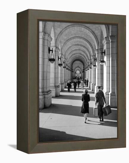 Arched Walkway at Front of Union Station-Alfred Eisenstaedt-Framed Premier Image Canvas