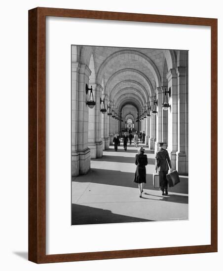 Arched Walkway at Front of Union Station-Alfred Eisenstaedt-Framed Photographic Print