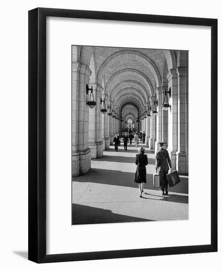 Arched Walkway at Front of Union Station-Alfred Eisenstaedt-Framed Photographic Print