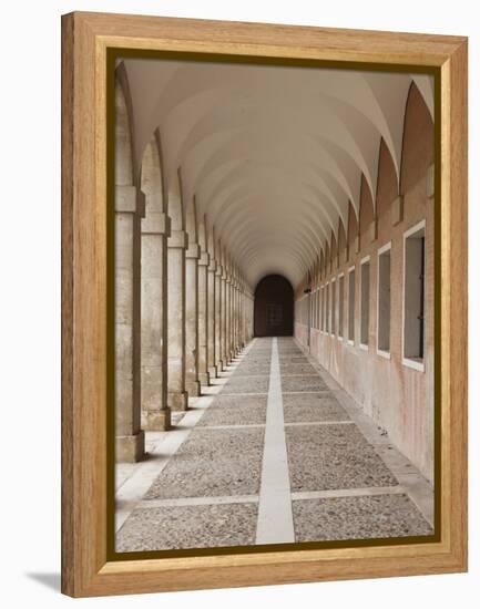 Arched Walkway, the Royal Palace, Aranjuez, Spain-Walter Bibikow-Framed Premier Image Canvas