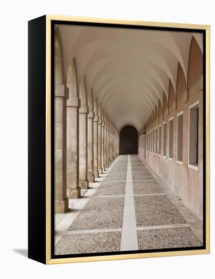 Arched Walkway, the Royal Palace, Aranjuez, Spain-Walter Bibikow-Framed Premier Image Canvas