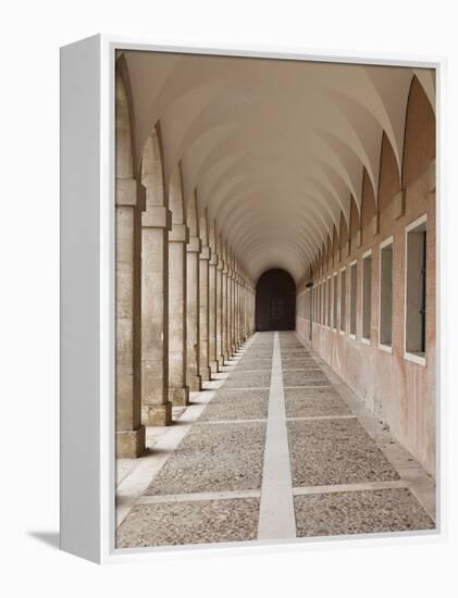 Arched Walkway, the Royal Palace, Aranjuez, Spain-Walter Bibikow-Framed Premier Image Canvas