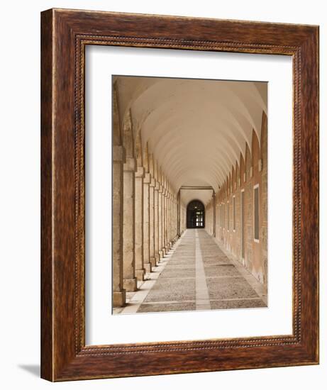 Arched Walkway, the Royal Palace, Aranjuez, Spain-Walter Bibikow-Framed Photographic Print