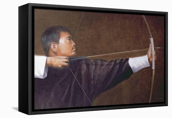 Archer, Bhutan-Lincoln Seligman-Framed Premier Image Canvas