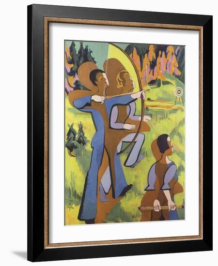 Archers, 1935-1937-Ernst Ludwig Kirchner-Framed Premium Giclee Print