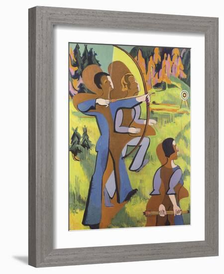 Archers, 1935-1937-Ernst Ludwig Kirchner-Framed Premium Giclee Print