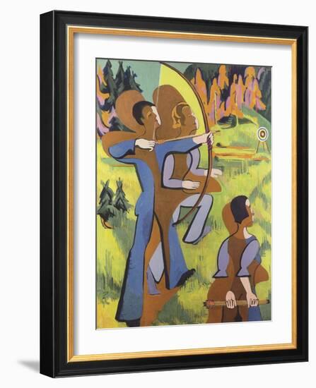 Archers, 1935-1937-Ernst Ludwig Kirchner-Framed Premium Giclee Print