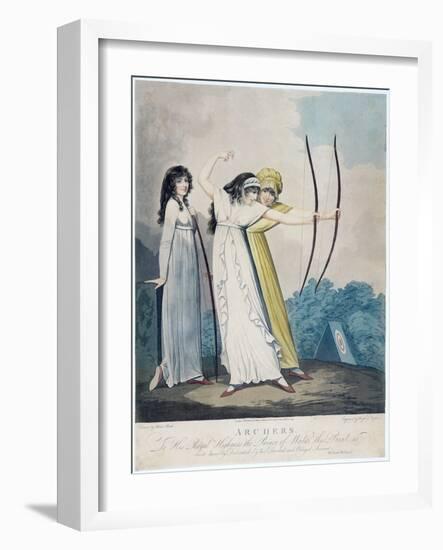 Archers, Engraved by J.H. Wright (Fl.1795-1838) and Conrad Ziegler, 1799 (Aquatint)-Adam Buck-Framed Giclee Print