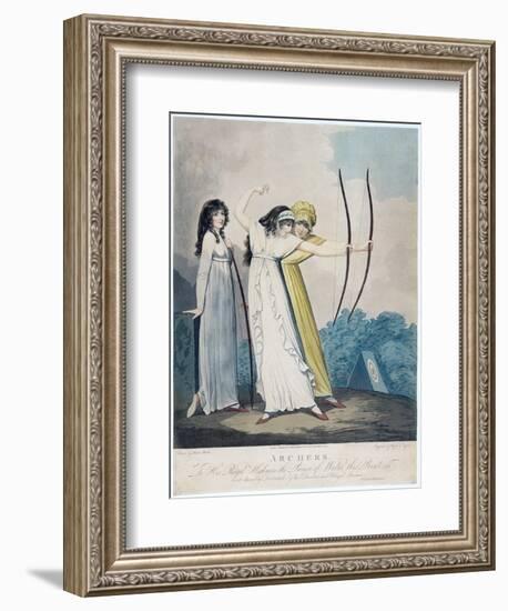 Archers, Engraved by J.H. Wright (Fl.1795-1838) and Conrad Ziegler, 1799 (Aquatint)-Adam Buck-Framed Giclee Print