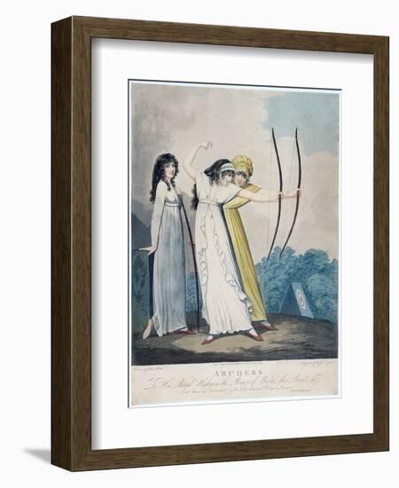 Archers, Engraved by J.H. Wright (Fl.1795-1838) and Conrad Ziegler, 1799 (Aquatint)-Adam Buck-Framed Giclee Print