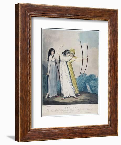 Archers, Engraved by J.H. Wright (Fl.1795-1838) and Conrad Ziegler, 1799 (Aquatint)-Adam Buck-Framed Giclee Print