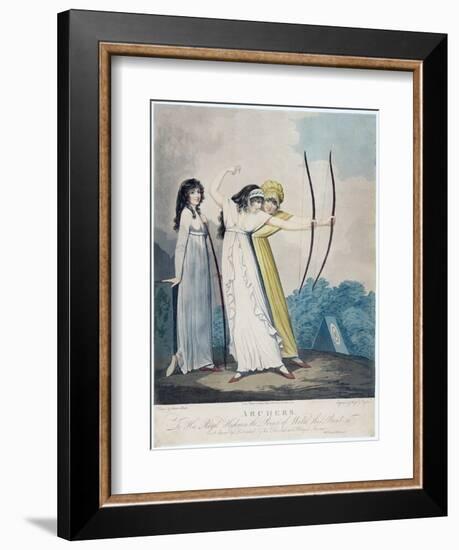 Archers, Engraved by J.H. Wright (Fl.1795-1838) and Conrad Ziegler, 1799 (Aquatint)-Adam Buck-Framed Giclee Print