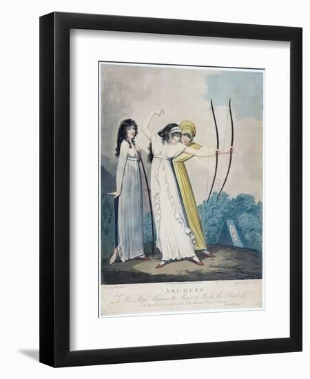 Archers, Engraved by J.H. Wright (Fl.1795-1838) and Conrad Ziegler, 1799 (Aquatint)-Adam Buck-Framed Giclee Print