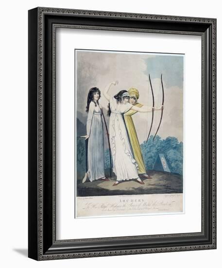 Archers, Engraved by J.H. Wright (Fl.1795-1838) and Conrad Ziegler, 1799 (Aquatint)-Adam Buck-Framed Giclee Print