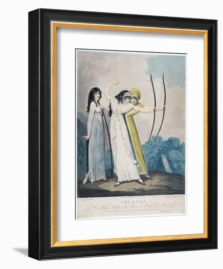 Archers, Engraved by J.H. Wright (Fl.1795-1838) and Conrad Ziegler, 1799 (Aquatint)-Adam Buck-Framed Giclee Print