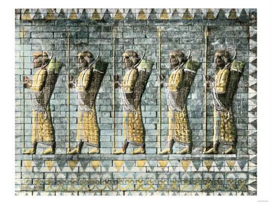 Archers Of Darius S Royal Persian Guard From The Hall Of Artaxerxes Ii At Susa Giclee Print Art Com